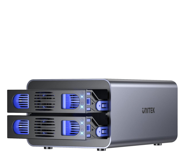 UNITEK Obudowa RAID SATA 2.5"/3.5" - 4 tryby, 40TB, 5Gb/s S1308B01-EU - 1291414 - zdjęcie 5